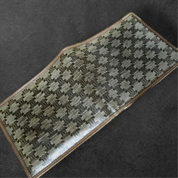 Céline Macadam Vintage Bifold Wallet Brown Leather & Canvas - Picture 14 of 15